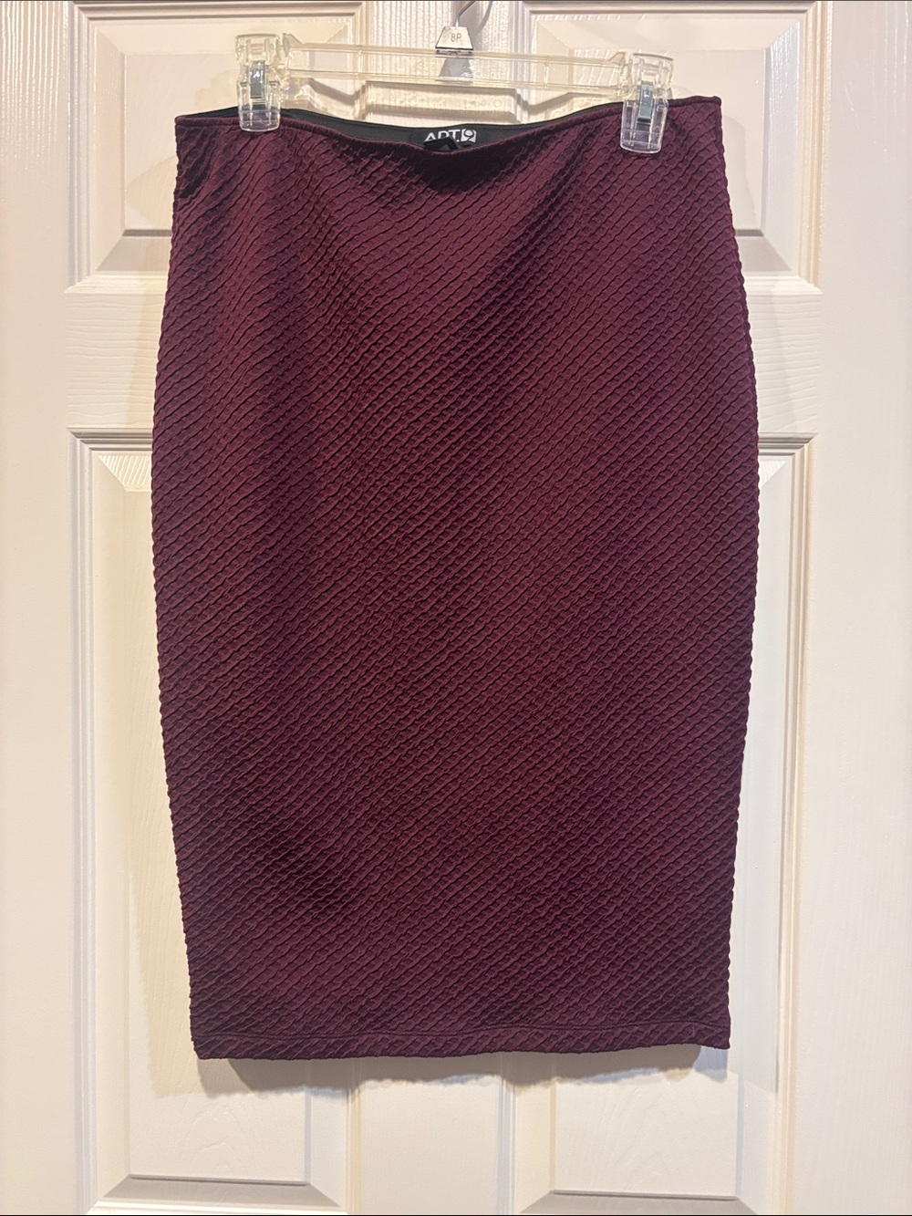 Apt. 9 Textured Pencil Skirt in Plum